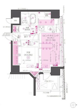 ZOOM東神田の物件間取画像